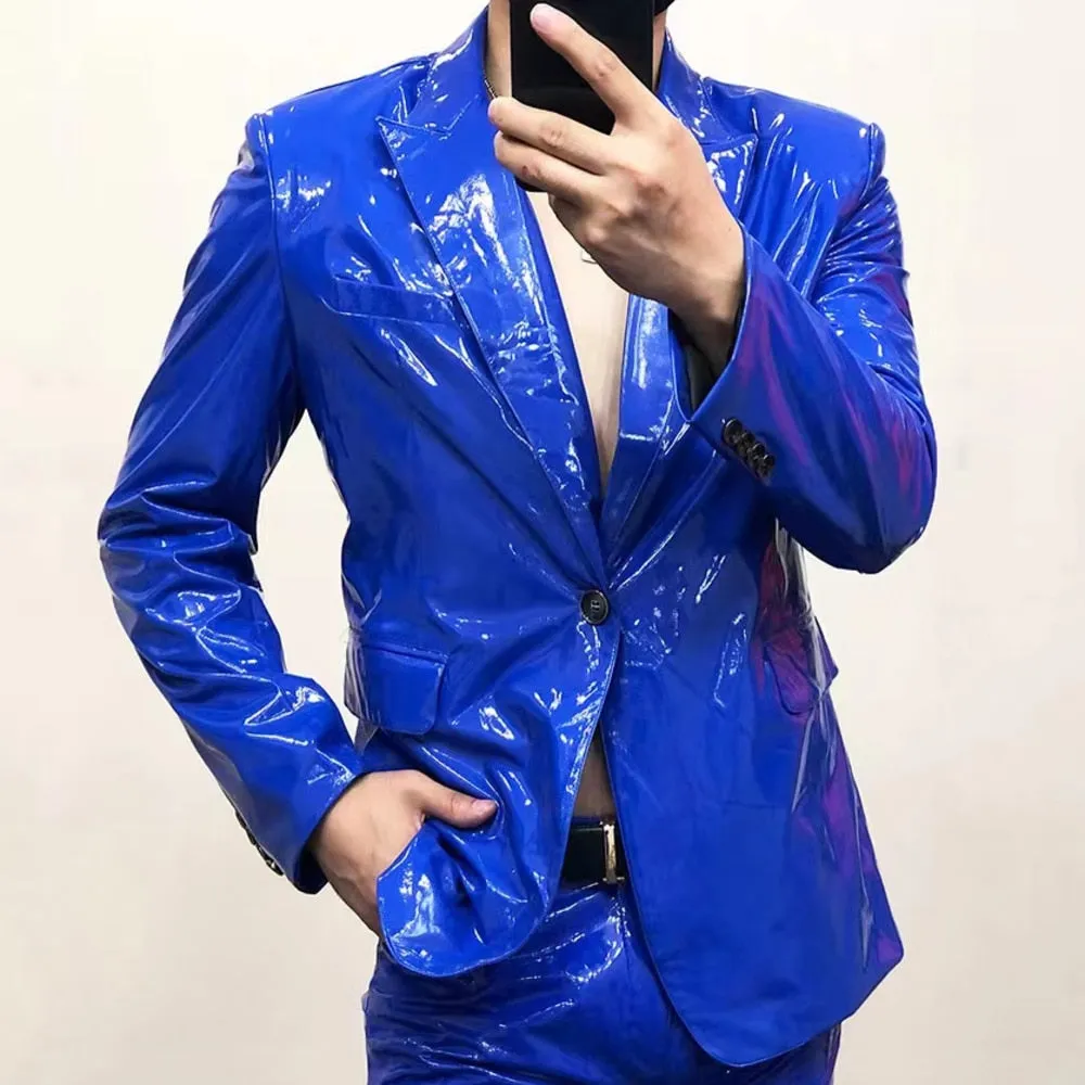 Bright Pop Colors Single Button Blazer