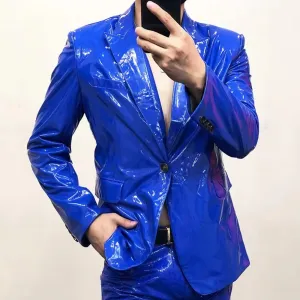 Bright Pop Colors Single Button Blazer