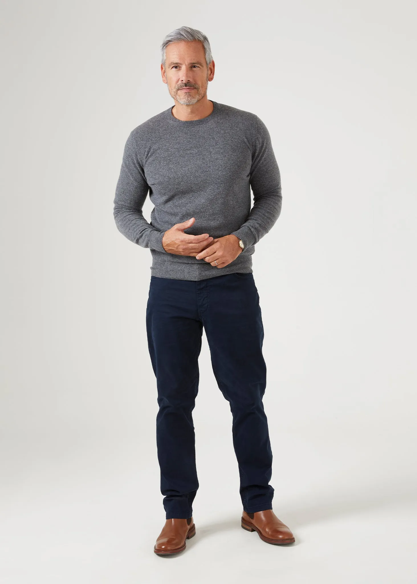 Brisbane Geelong Wool Jumper in Derby - Regular Fit