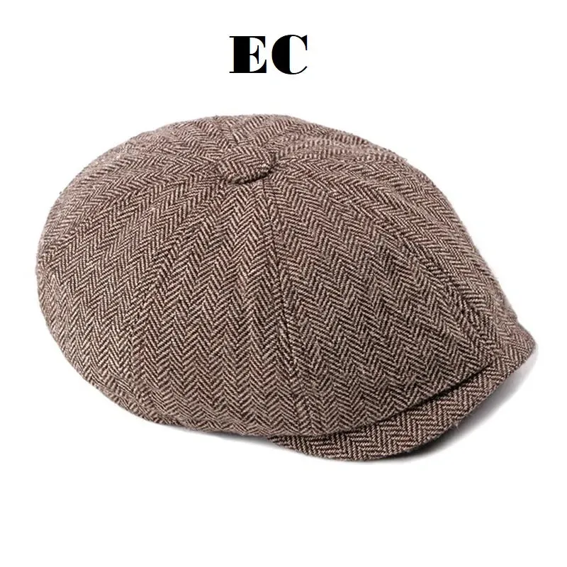 British Style Octagonal Winter Hats