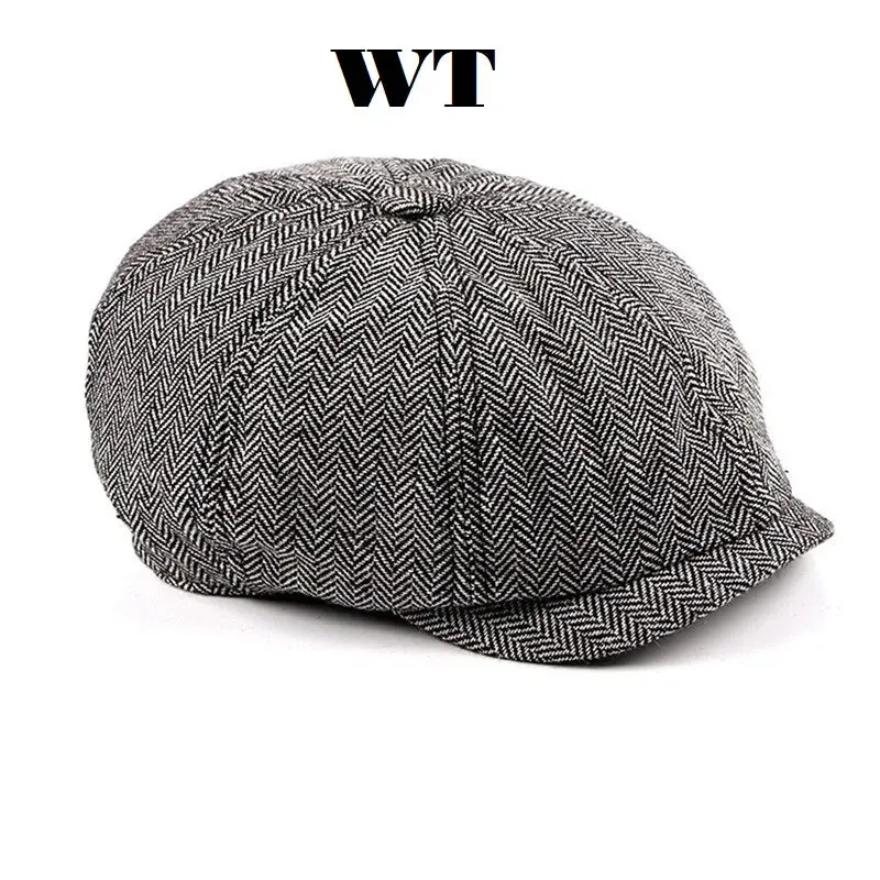 British Style Octagonal Winter Hats