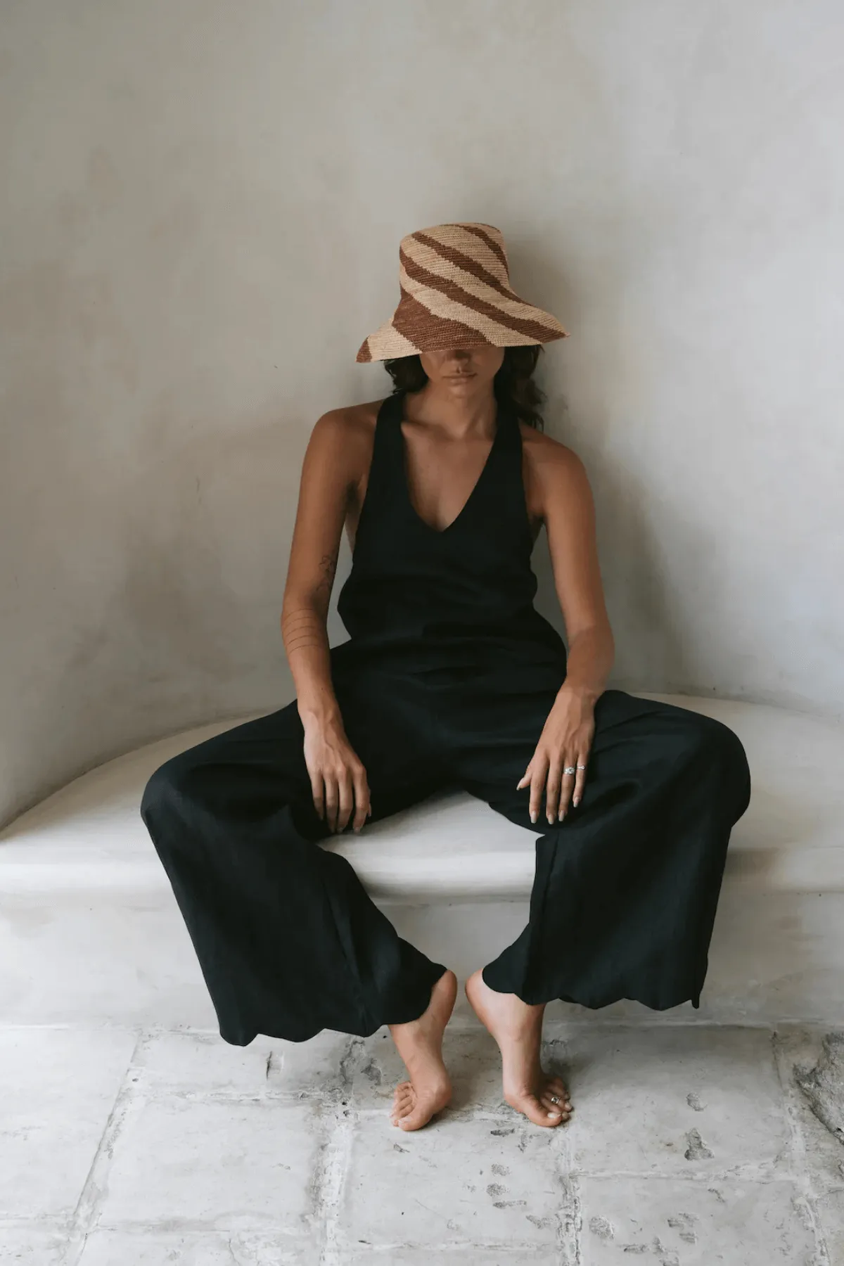 BRODIE PANT BLACK LINEN