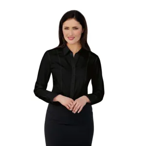 Brook Taverner Ladies Long Sleeve Black Palena Shirt - Size 8 - BB708-8
