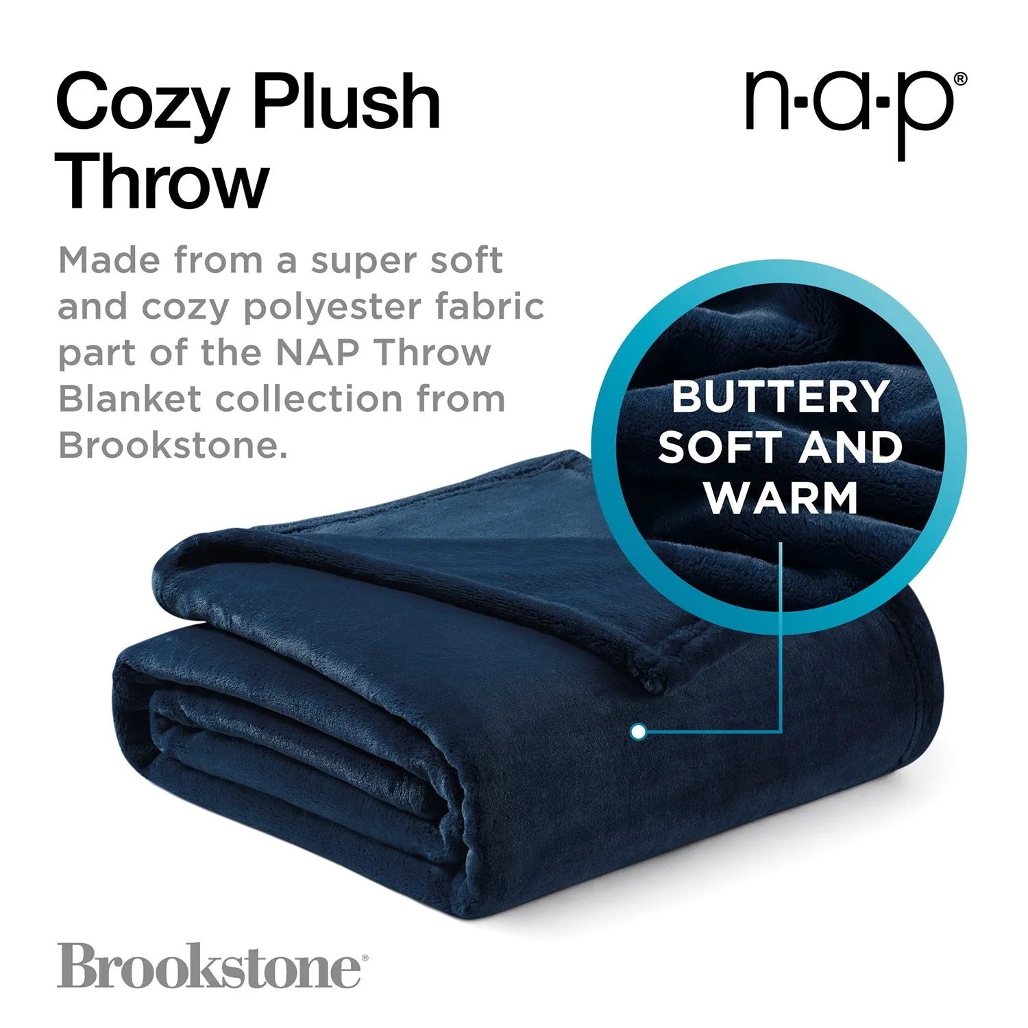 Brookstone NAP Plush Throw