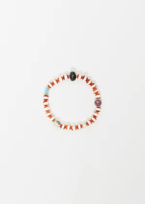 Brown Agate Stripe Beaded Bracelet 49