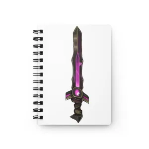 Brown and Purple Sword Spiral Bound Journal