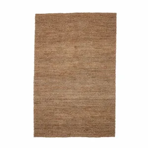 Brown Jute Knit Rug 215cm