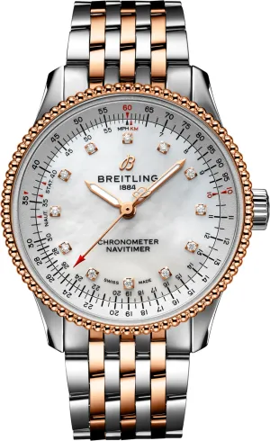 BRT Watch Navitimer AutoMTic 35 Mother Of Pearl Diamonds D