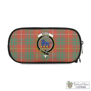 Bruce Ancient Tartan Pen and Pencil Case with Family Crest