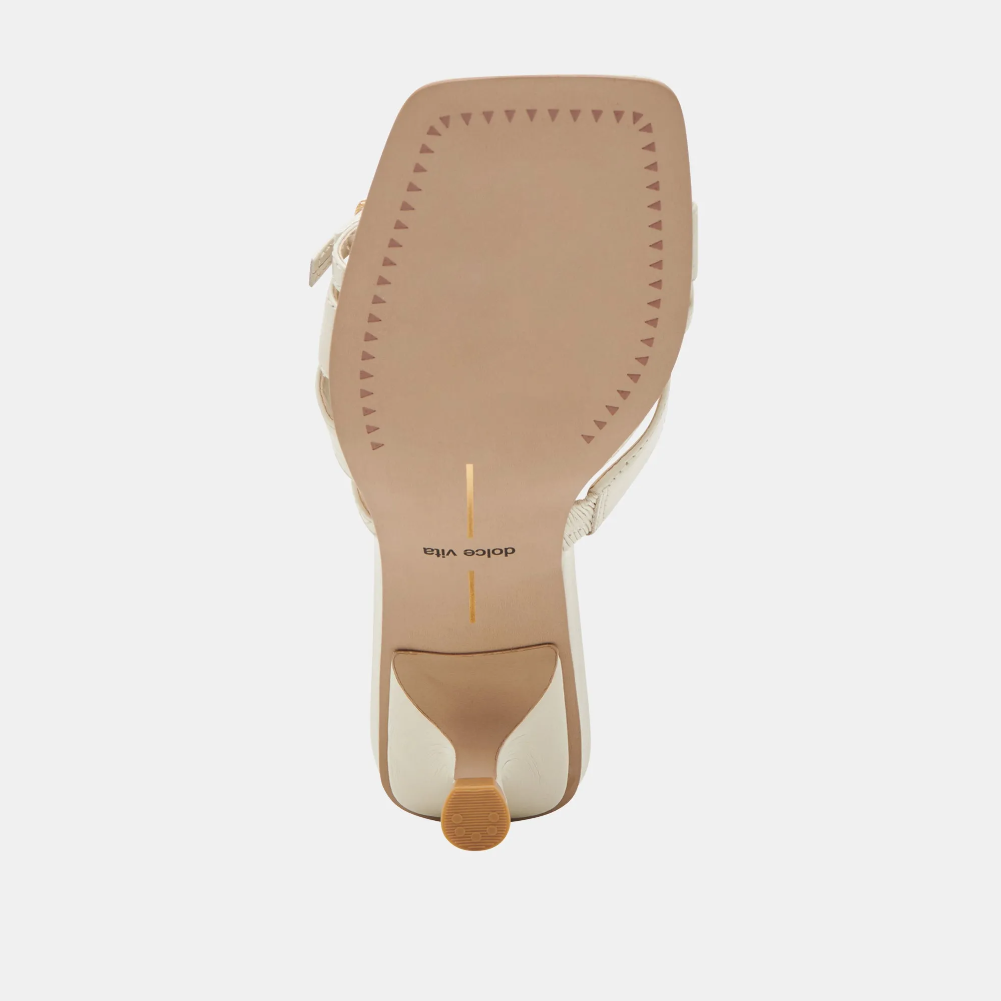 BRYANT HEELS IVORY CRINKLE PATENT