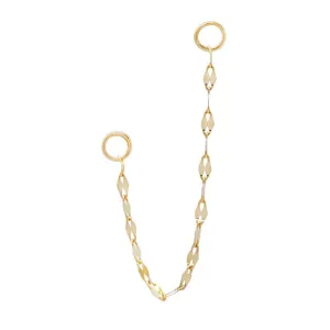 BUDDHA JEWELRY TILE CHAIN - SOLID 14KT GOLD