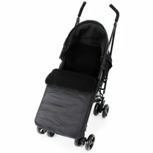 Buddy Jet Foot Muff Black Suitable For Joie Mirus Travel System (Black Ink)