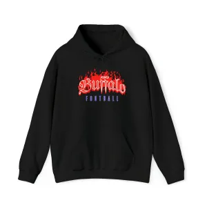 Buffalo Football Unisex Flame Hoodie