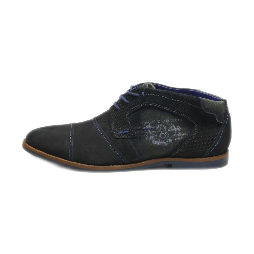 Bugatti Ankle Boots Leather Black Colour For Men