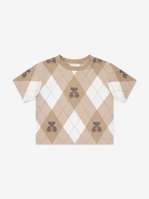 Burberry Baby Boys Cedar Bear T-Shirt in Soft Fawn