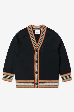 Burberry Boys Graham Cardigan in Black