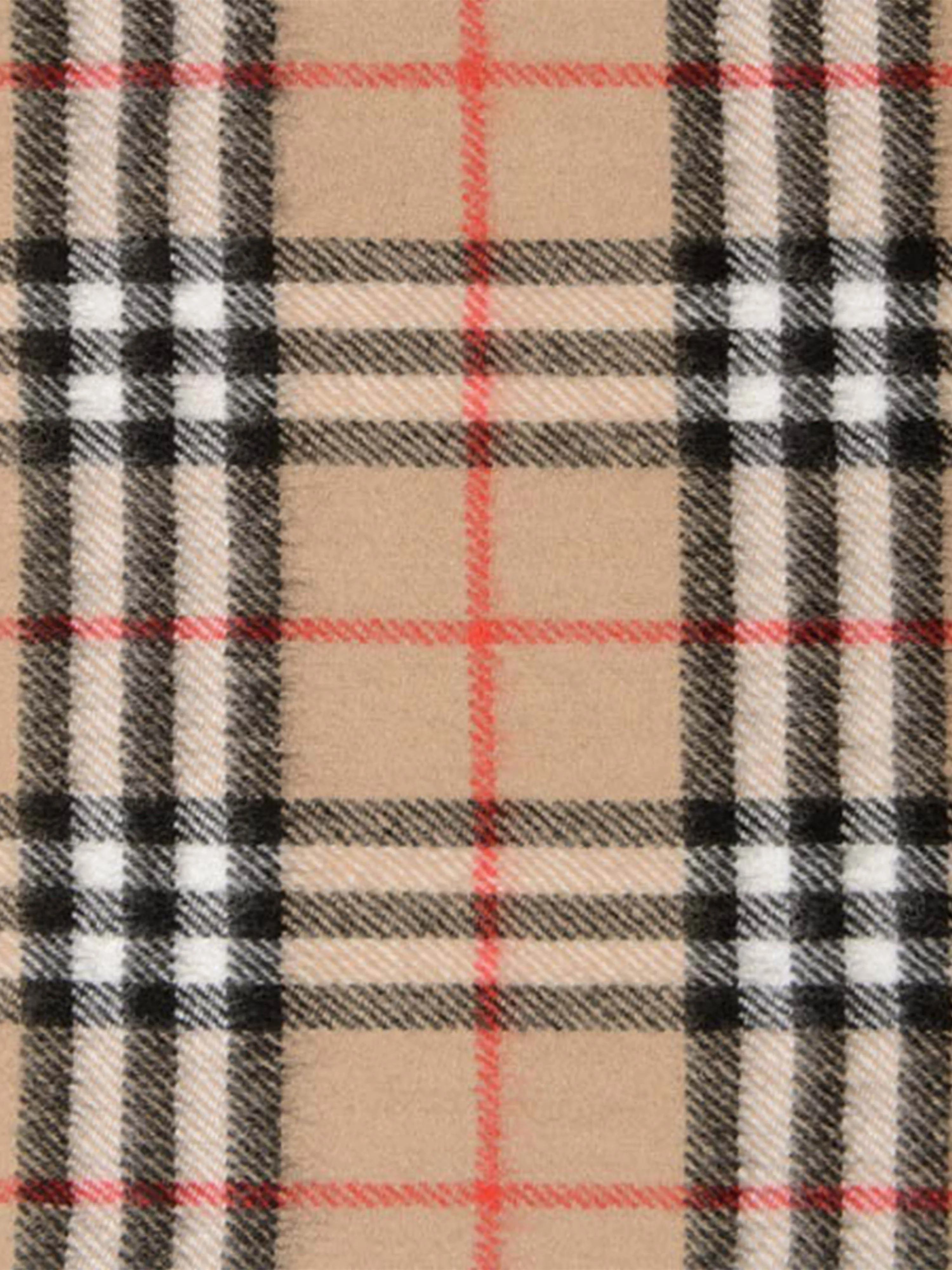 Burberry Kids Beige Vintage Check Cashmere Scarf