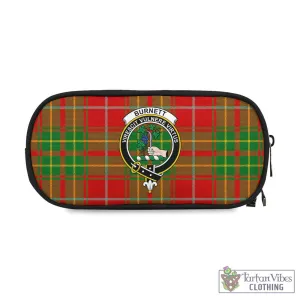 Burnett Tartan Pen and Pencil Case with Family Crest