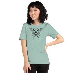 Butterfly Black Outline - Unisex t-shirt, comfy, soft, lightweight