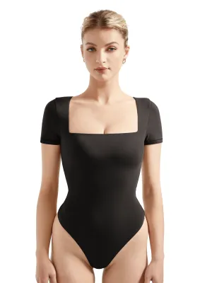 Buttery Soft Square Neck Bodysuit - Short Sleeve
