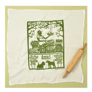Buy local - flour sack tea towel