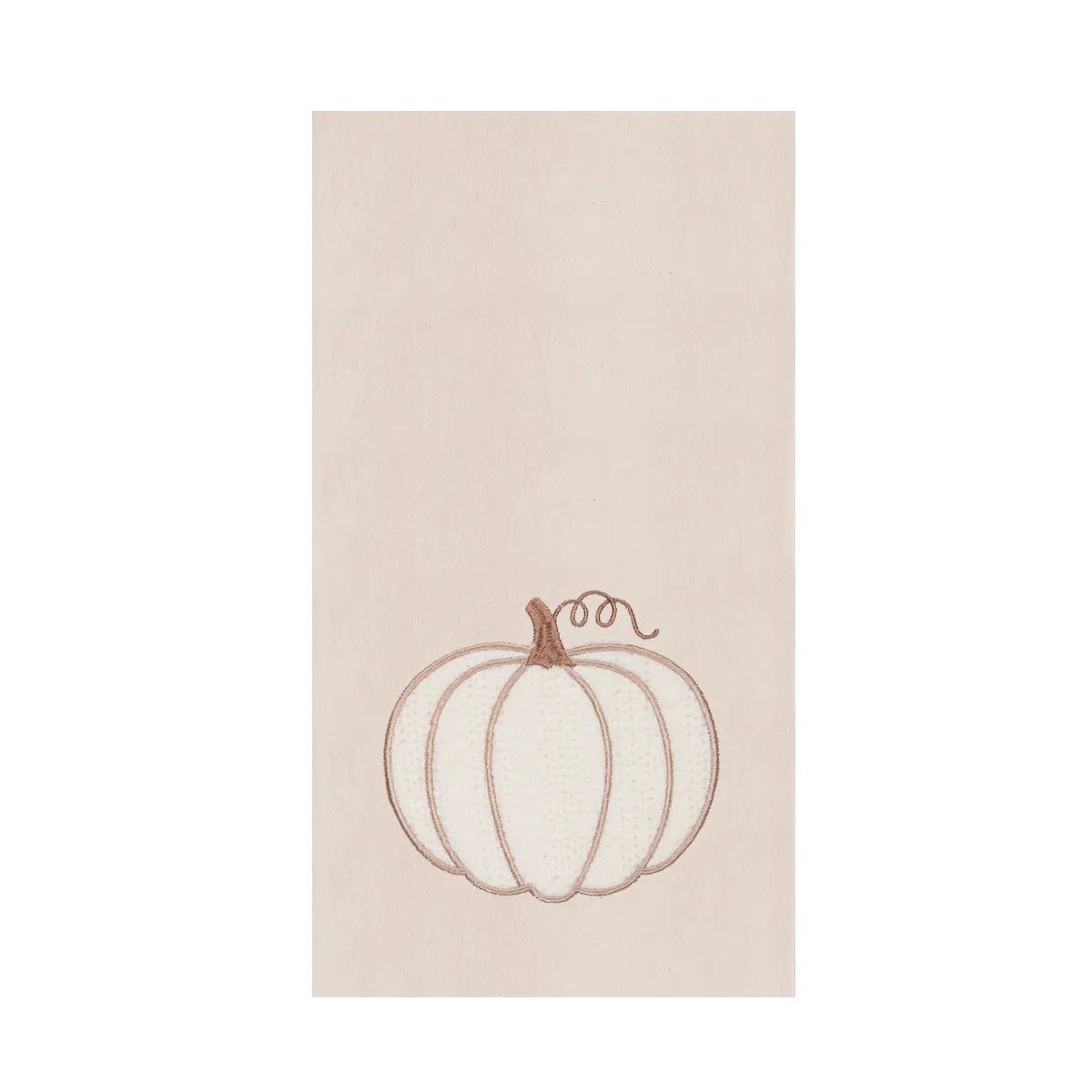 Cable-Knit Pumpkin Kitchen Towel