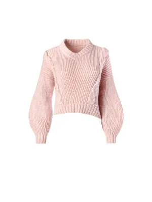 Cable Knit V-Neck Sweater