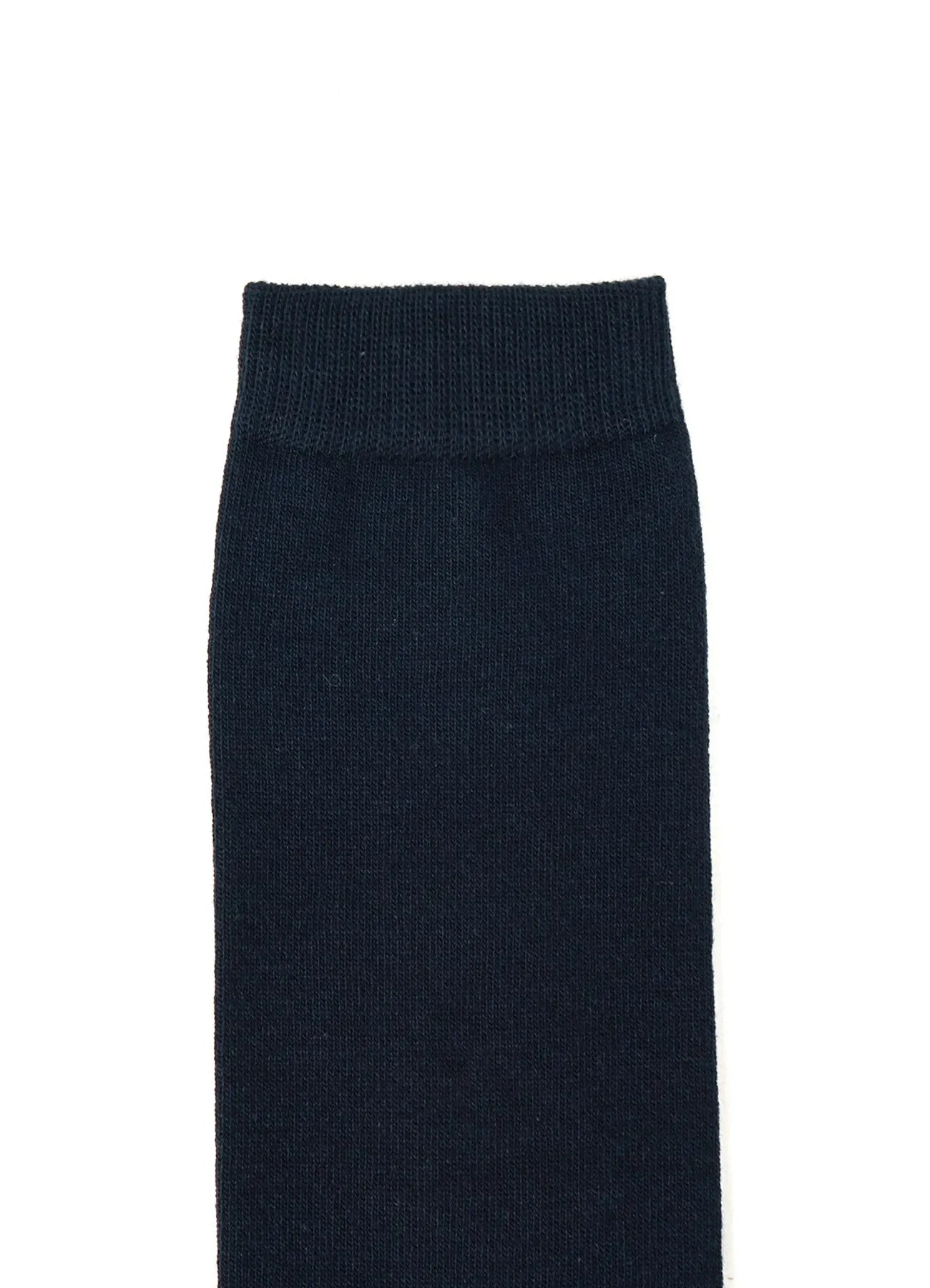 C/AC PLAIN STITCH C PLAIN COLOR HIGH SOCKS