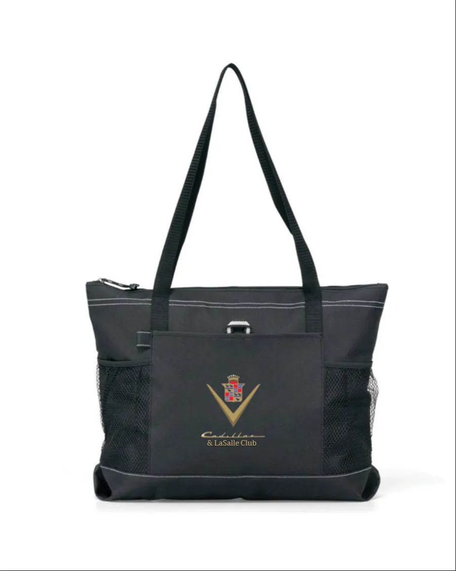Cadillac 1940s Nylon Denier durable zippered tote