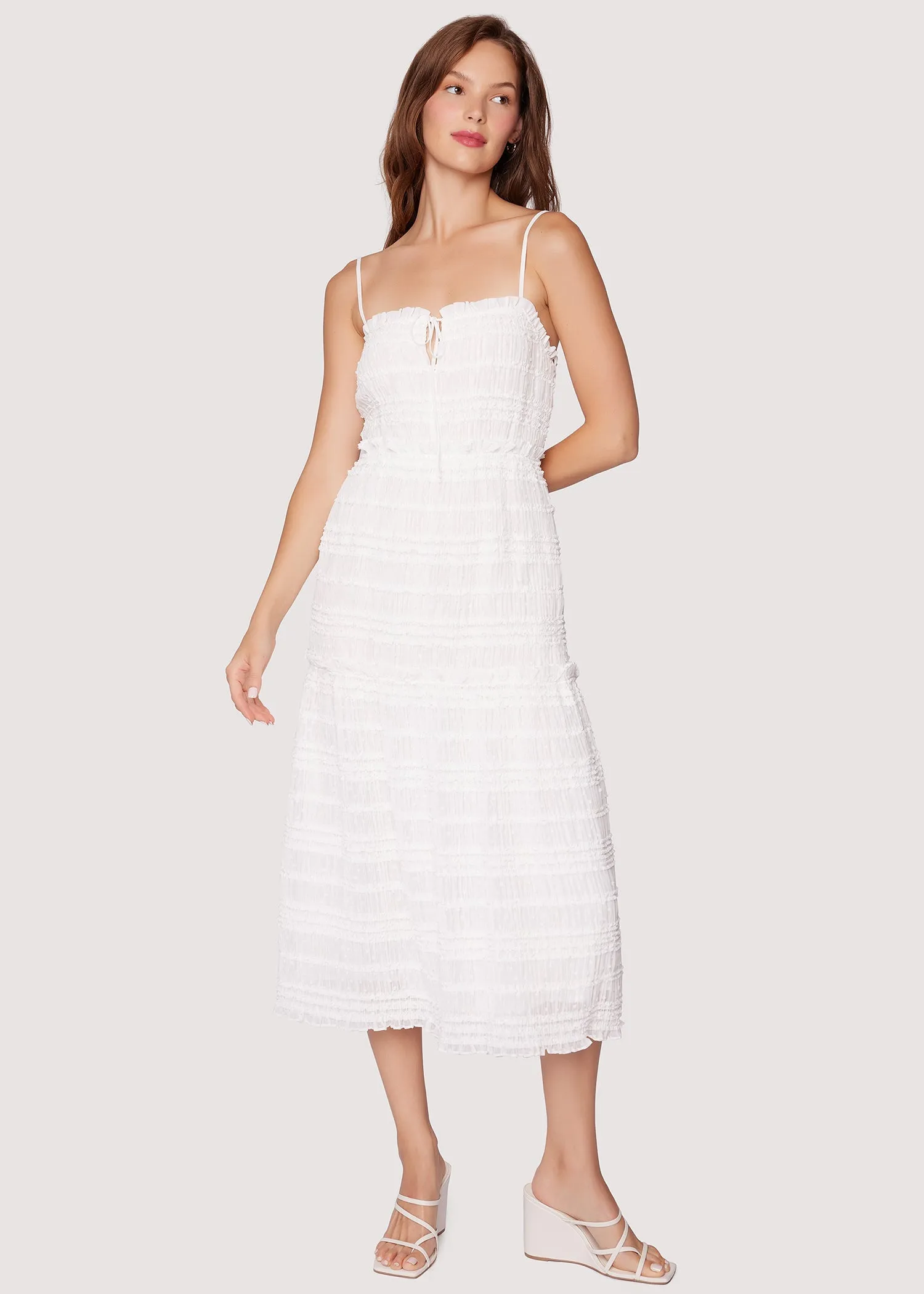 Calla Lily Tiered Midi Dress