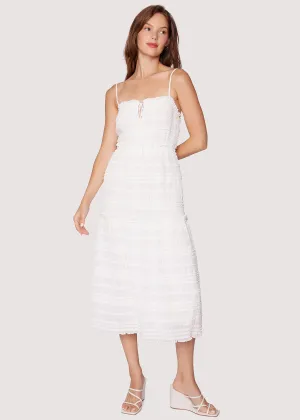 Calla Lily Tiered Midi Dress
