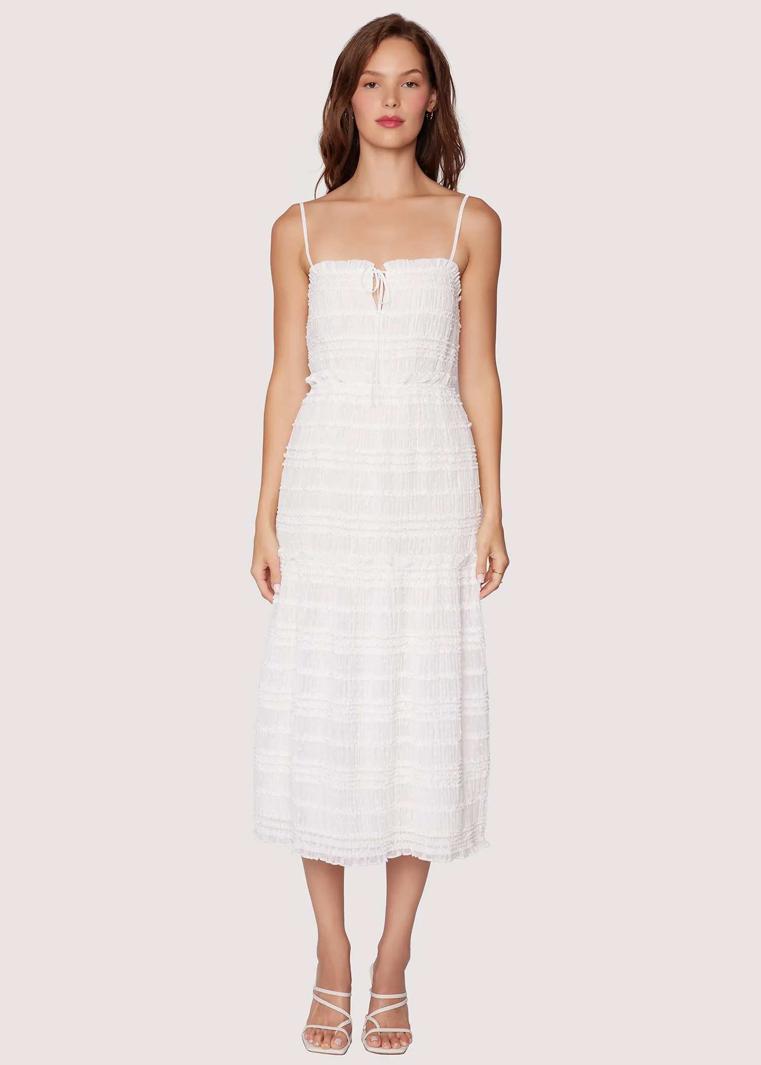 Calla Lily Tiered Midi Dress