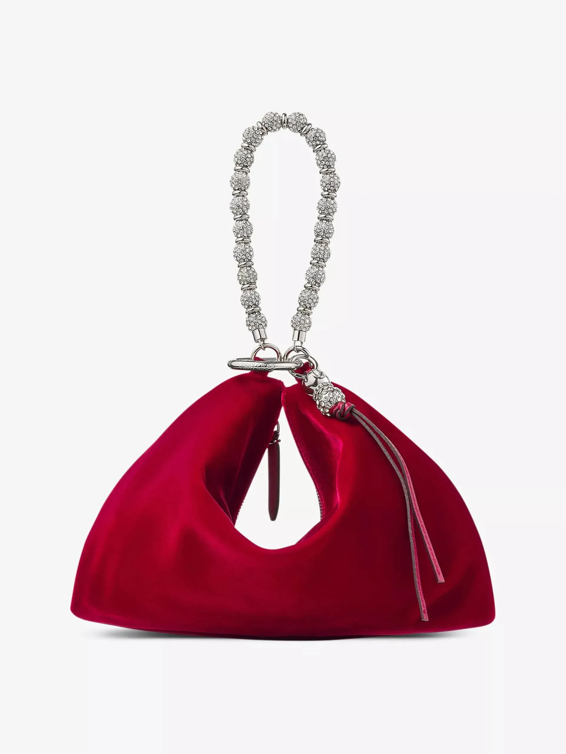 Callie velvet clutch bag