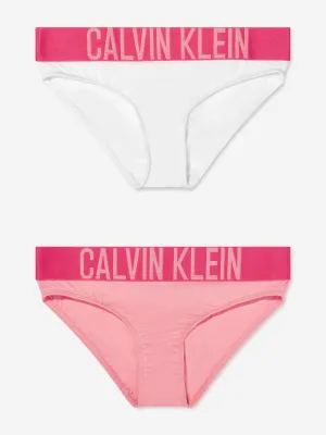 Calvin Klein Girls 2 Pack Bikini Knickers Set in Multicolour