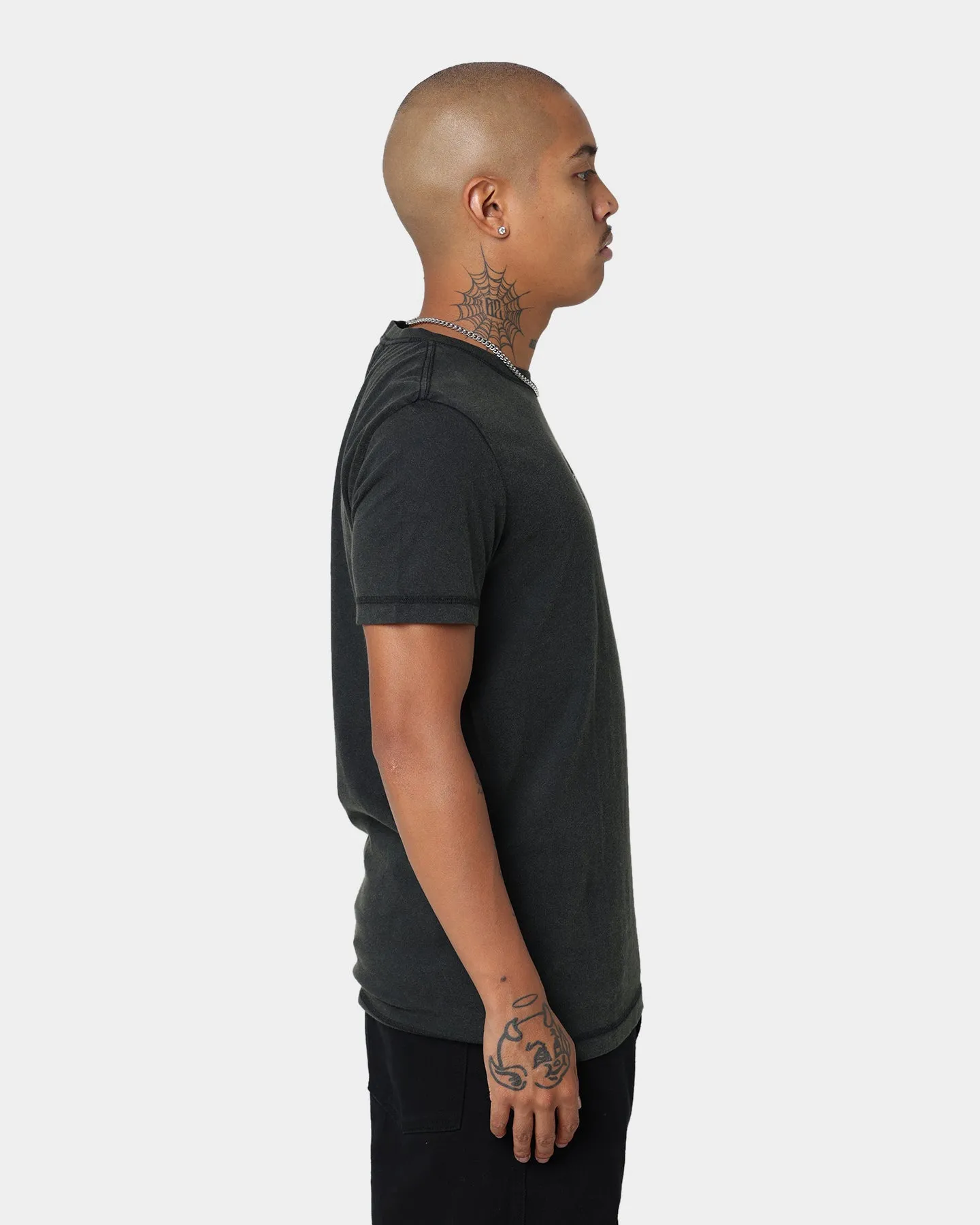 Calvin Klein Monogram Logo Washed T-Shirt Washed Black