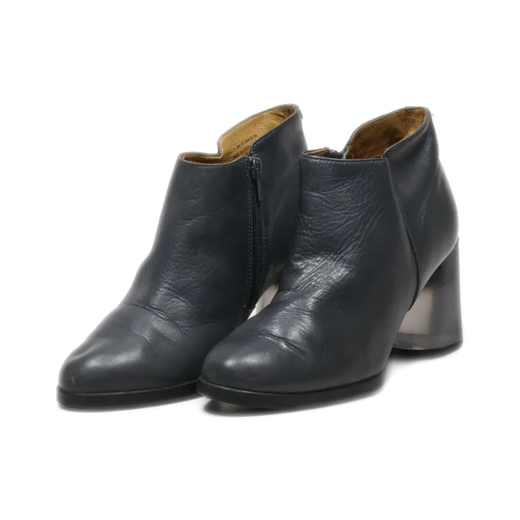 Camper Ankle Boots Leather Grey Colour For Women