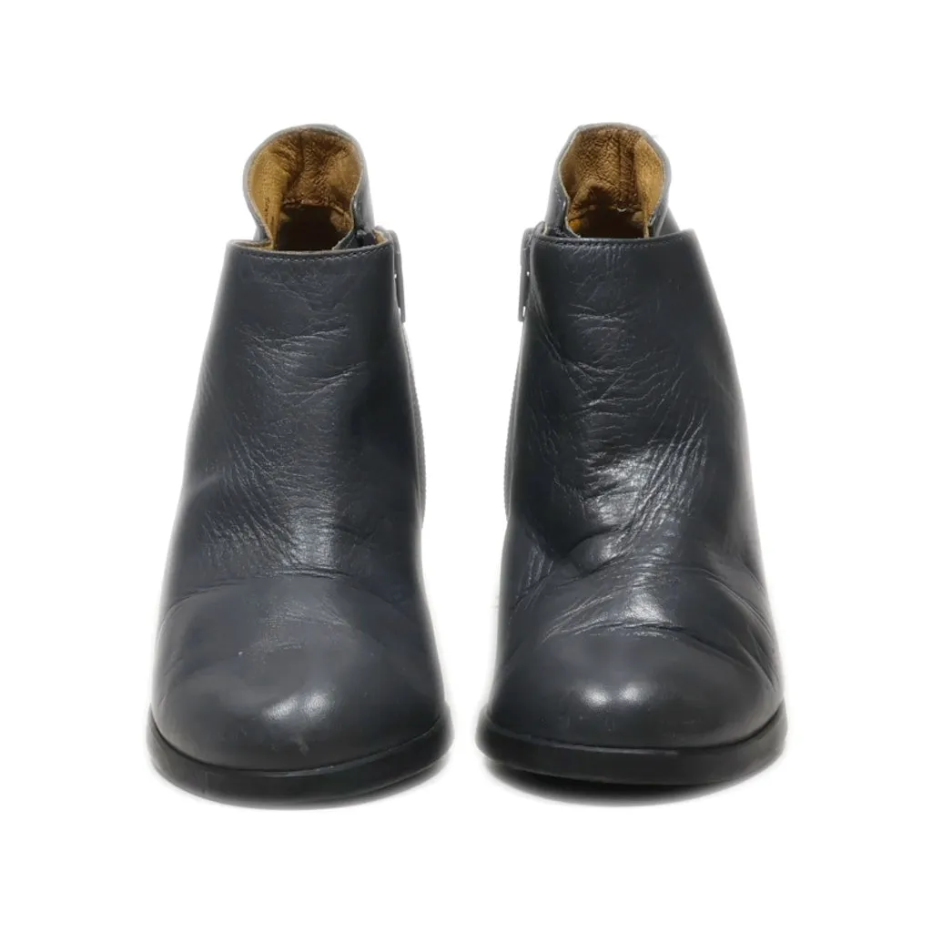 Camper Ankle Boots Leather Grey Colour For Women