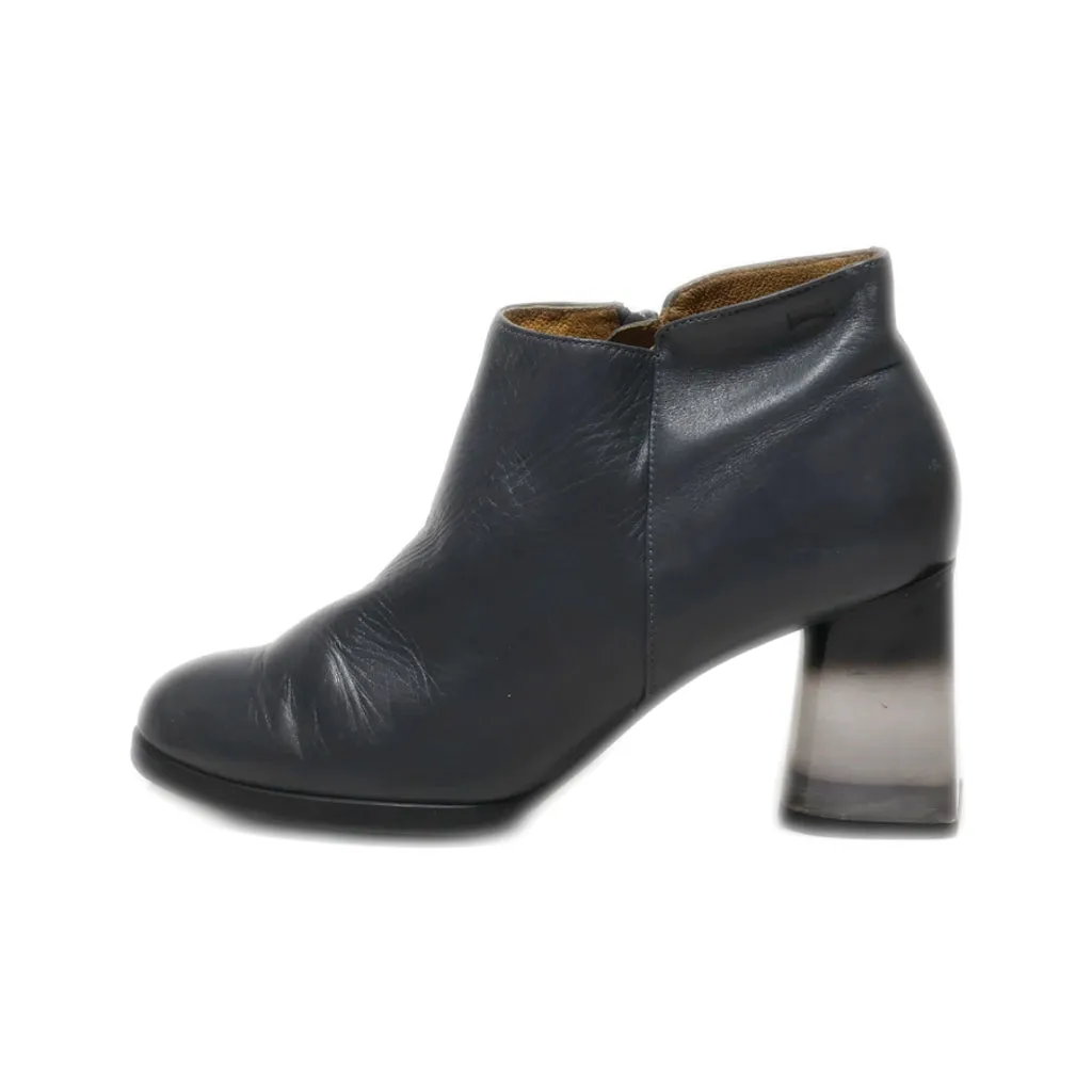 Camper Ankle Boots Leather Grey Colour For Women