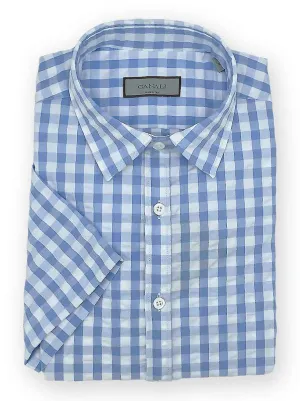 Canali - Gingham Short Sleeve Shirt