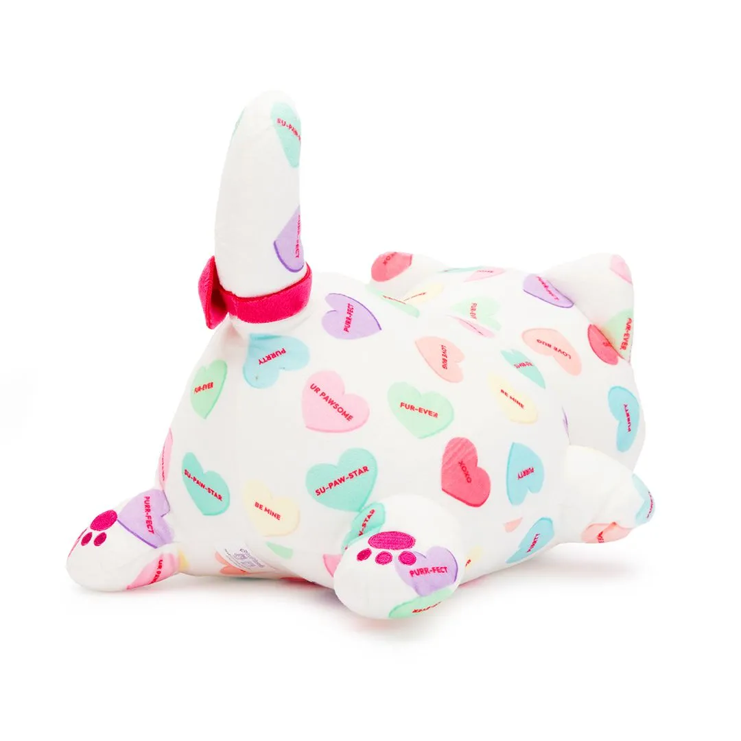 Candy Hearts Cat Plush
