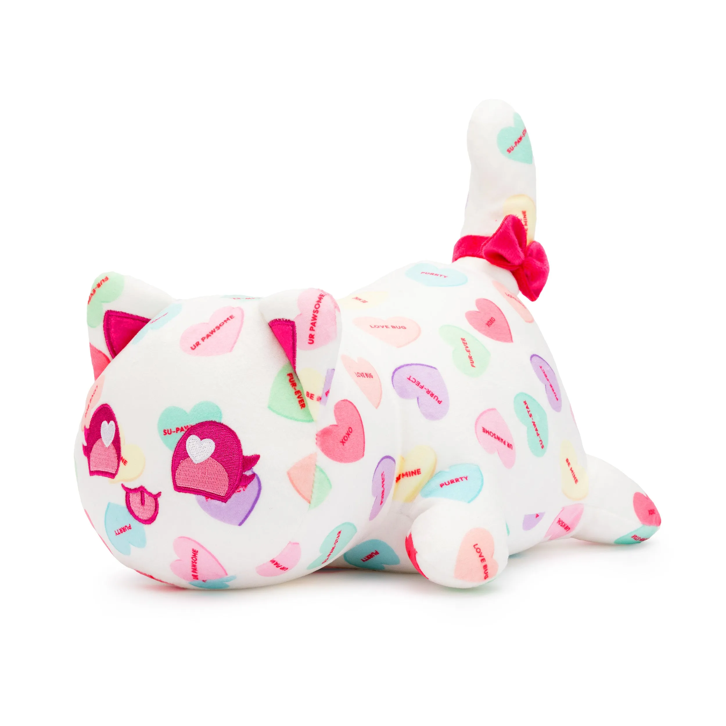 Candy Hearts Cat Plush