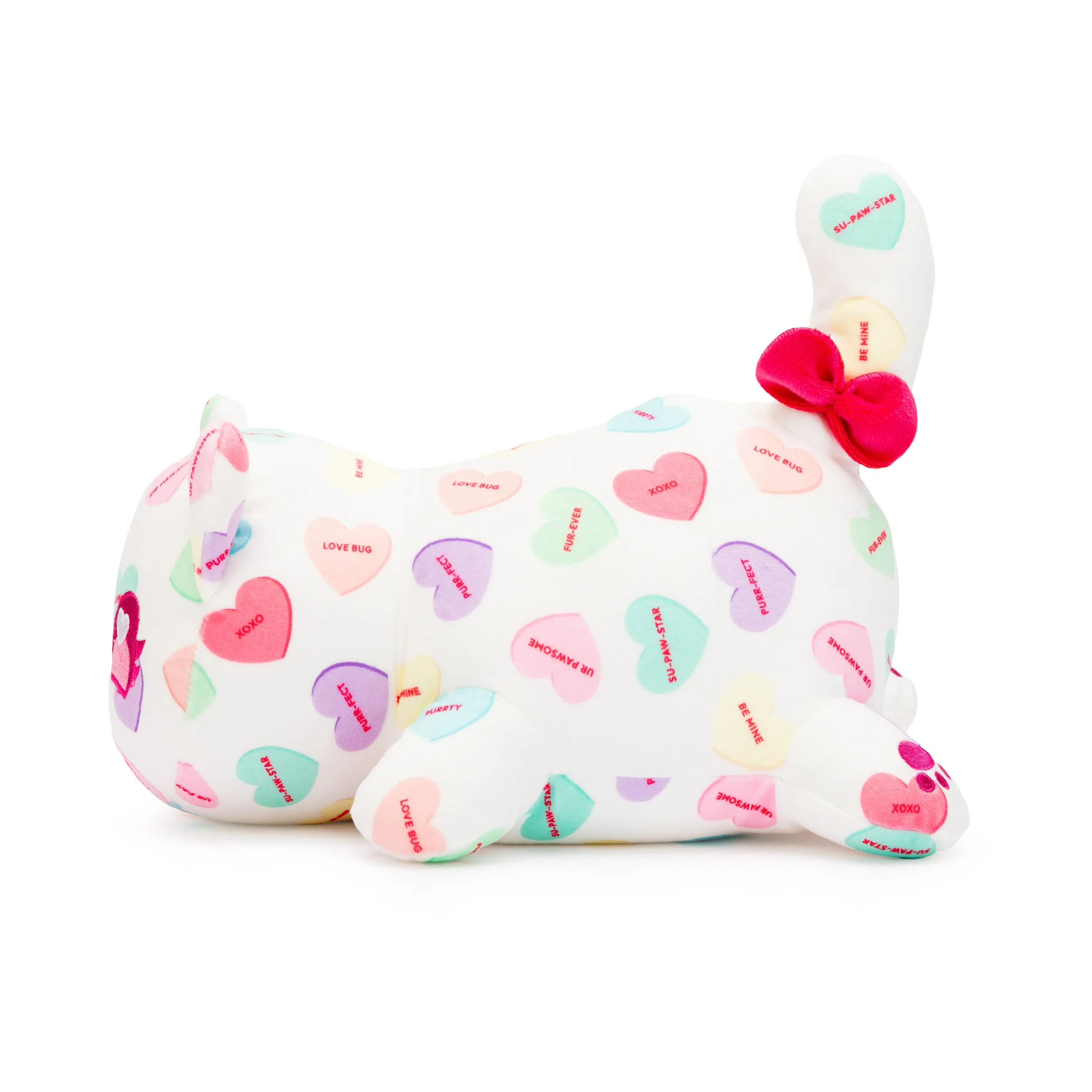 Candy Hearts Cat Plush