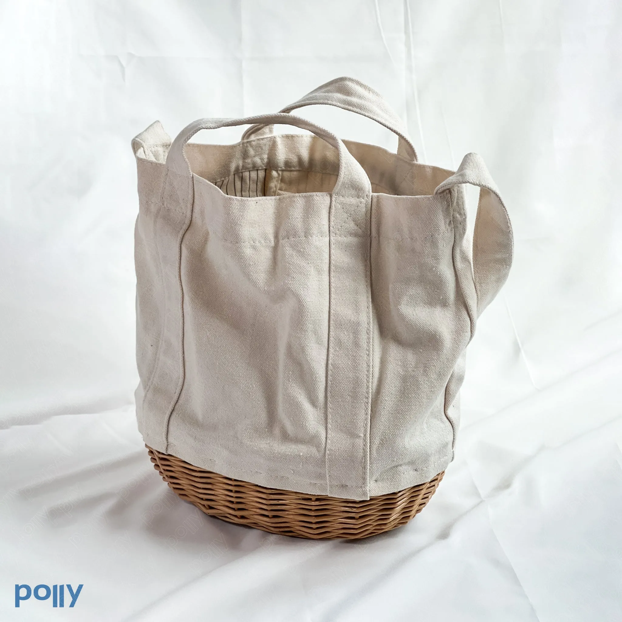 Canvas Basket Bag