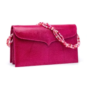 Capri Clutch in Bright Fuchsia
