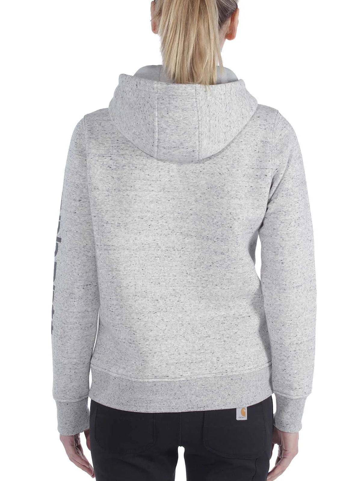 Carhartt&#x20;102791&#x20;Clarksburg&#x20;l&#x2F;s&#x20;Hooded&#x20;Sweatshirt&#x20;-&#x20;Asphalt&#x20;Heather