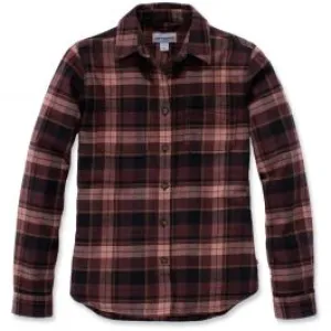 Carhartt&#x20;103226&#x20;Women&#x27;s&#x20;Hamilton&#x20;Flannel&#x20;Shirt&#x20;-&#x20;Port