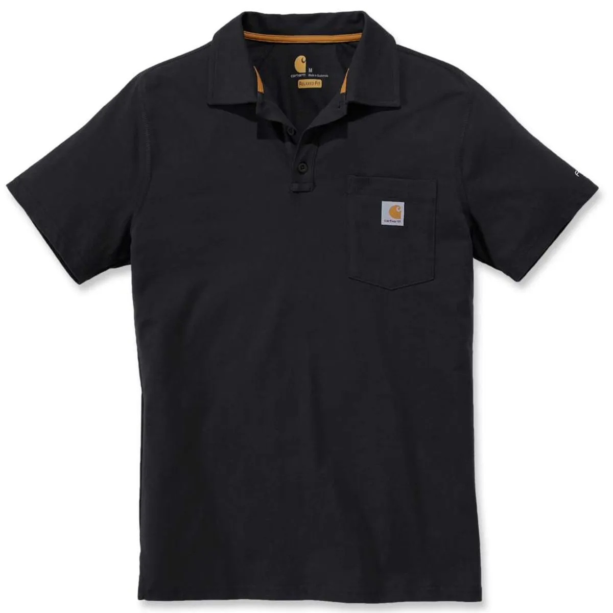 Carhartt&#x20;103569&#x20;Force&#xAE;&#x20;Cotton&#x20;Delmont&#x20;Pocket&#x20;Polo&#x20;-&#x20;Heather&#x20;Grey