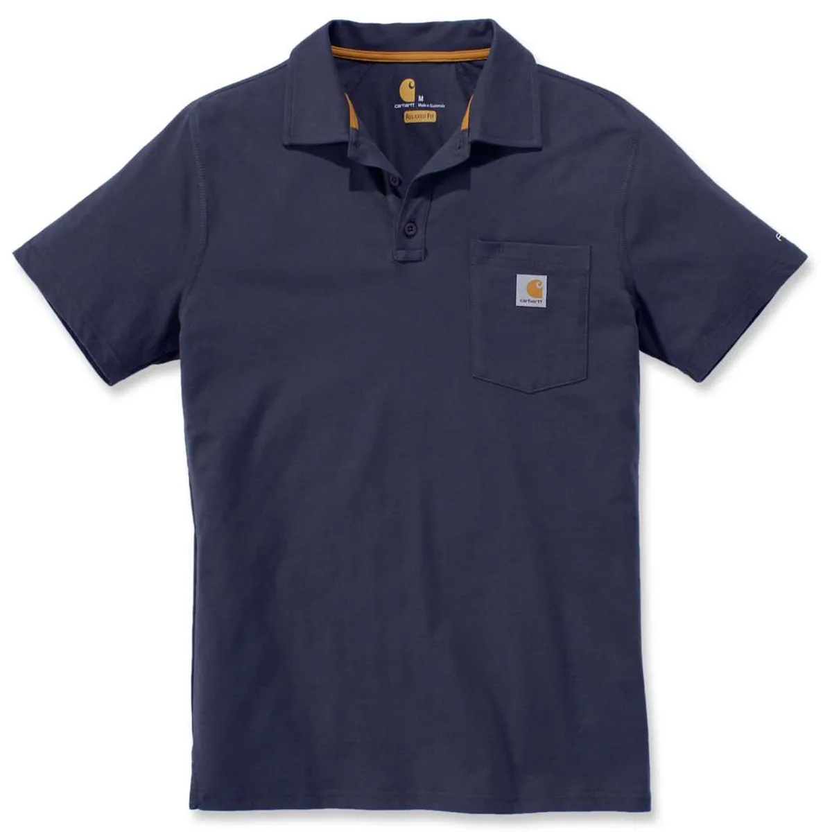 Carhartt&#x20;103569&#x20;Force&#xAE;&#x20;Cotton&#x20;Delmont&#x20;Pocket&#x20;Polo&#x20;-&#x20;Heather&#x20;Grey