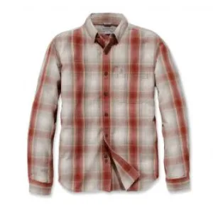 Carhartt&#x20;104331&#x20;Essential&#x20;Plaid&#x20;Shirt&#x20;-&#x20;Dark&#x20;Barn&#x20;Red