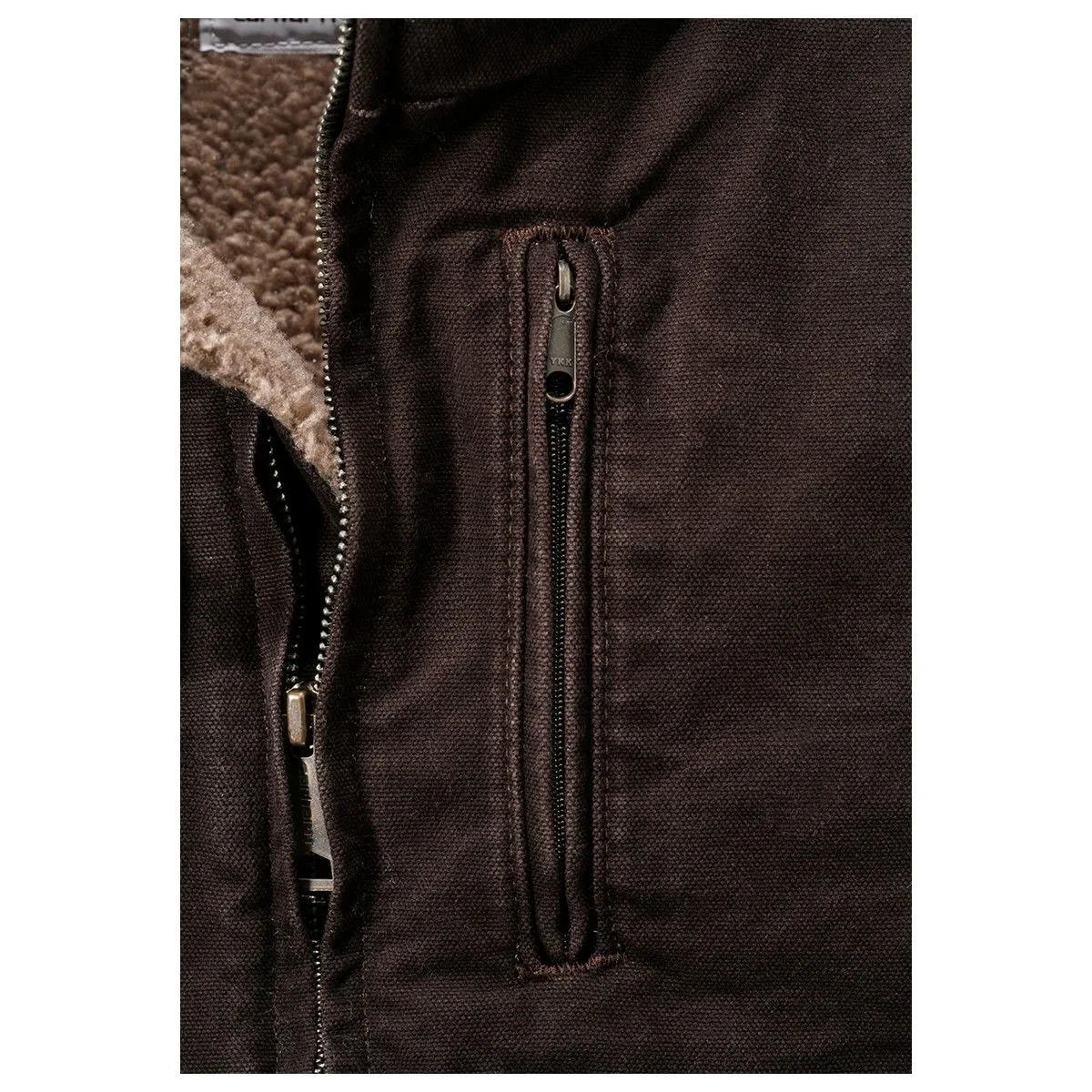 Carhartt&#x20;V33&#x20;Sale&#x3A;&#x20;Mock&#x20;Neck&#x20;Vest&#x20;-&#x20;Dark&#x20;Brown